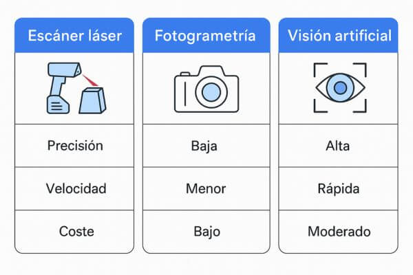Tecnología adecuada de inspeccion 3D