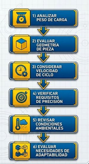 como elegir un end effector para una aplicacion industrial
