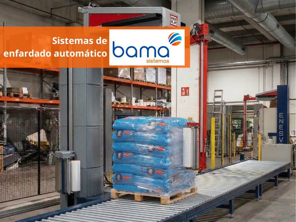 sistema de enfardado automatica con linea de produccion