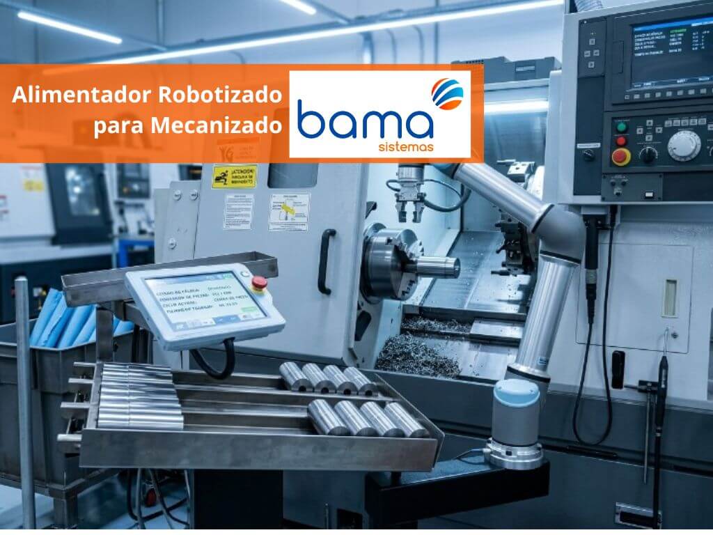 alimentador robotizado para mecanizado CNC