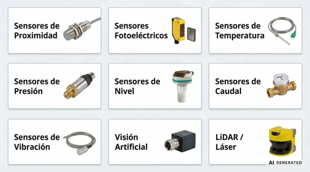 Tipos de sensores industriales